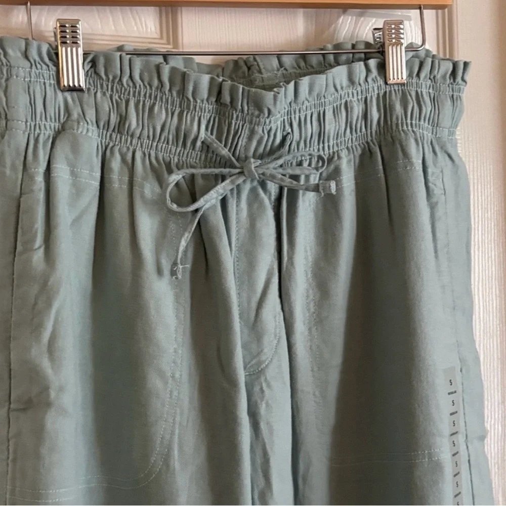 American Eagle Outfitters Wide Leg cotton/ Linen blend Pants - Picture 3 of 11